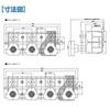 Toyo Giken NW Serie Drehknopf-Klemmenblock, 100A, 3-polig, NW-103AT