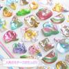 Translucent 3D Stickers Reward Stickers Cute and Puffy Ocean World Design 4 Sets Epoxy Resin Solid 3D Design Perfect for DIY Phone and Gifts - - - - -