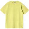 Solid Color Crew Neck Short Sleeve T-Shirt Men Tops Yellow I033622-29T-GD