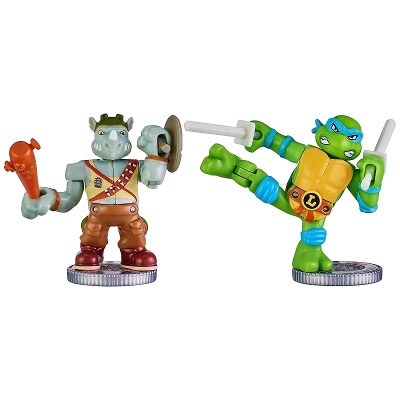 Legends Of Akedo Teenage Mutant Ninja Turtles mini battle warriors versus pack leonardo versus rock steady