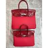 2026 New High-end Large-capacity Handbag Foreign Trade Top Layer Cowhide Pebble Pattern Splicing Crocodile Pattern Platinum Bag