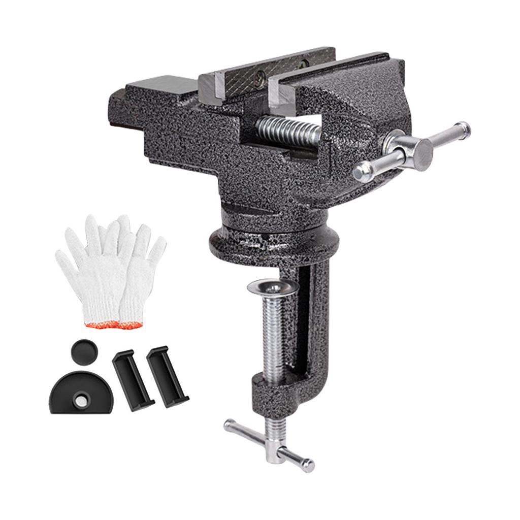 360 Drehbarer Universeller Kleiner Schraubstock Kleiner Tischschraubstock Haushalts-Tischschraubstock Hobelbank für Arbeitstisch Schleifer