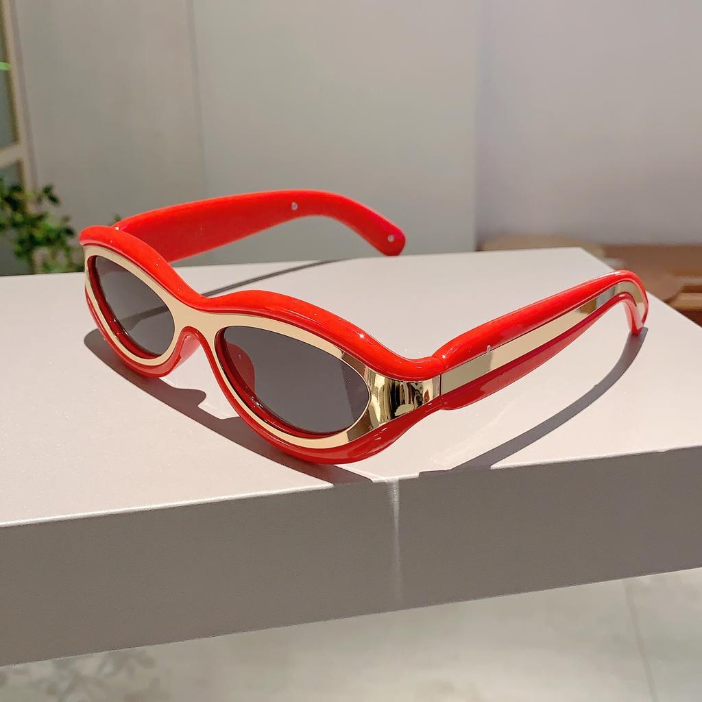 Vintage Oval Sun Glasses  Men Fashion Gradient Shades Trendy Stylish Brand Designer Women Mirror Outdoor Sunglasses