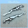 Sleek 2pc 3d Metal Jaguar Decal Stickers With Precise Workmanship For Jaguar Model Car Decorations