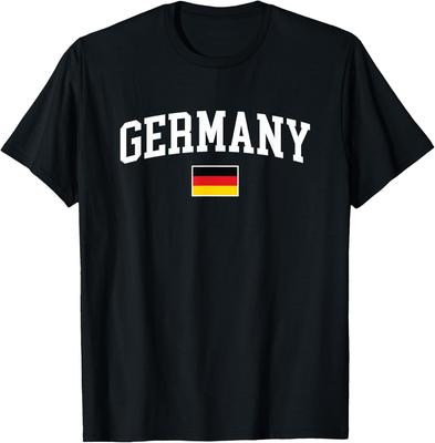 Vintage Germany Flag German Retro Mens Womens Kids Souvenir Unisex T-Shirt