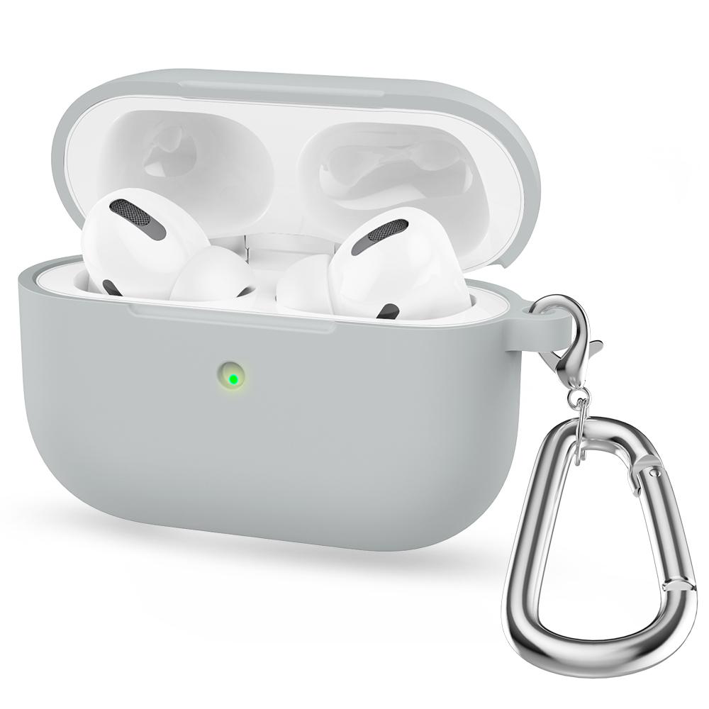 Silicone Earphone Case For Airpods Pro Case Cover Headphone Accessories Protective Box for Apple Airpod Pro 1 Case Bag With Hook