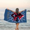 1pc Spider Man3 Beach Towel with Custom Name, Beach/Swimming/Bath/Picnic/Camping Towel, Suitable for Seaside Beaches