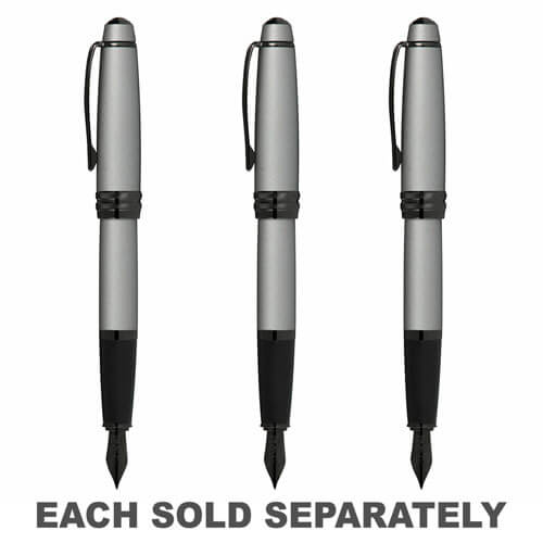 Cross Cross Bailey Fountain Pen w/ Black Nib (Matte Grey)