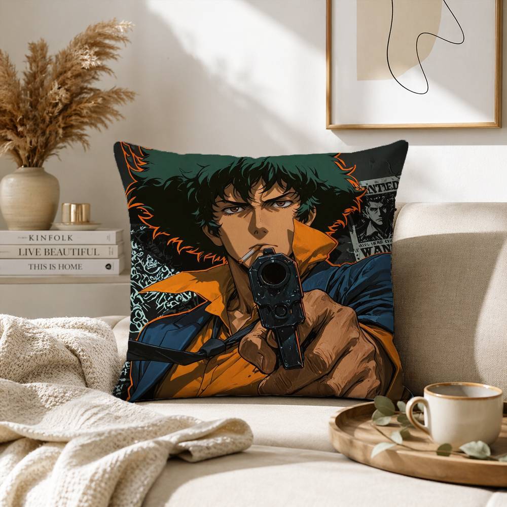 C-Cowboy S-Spike B-Bebop S-Spiegel-SS Pillow Case for Sofa Living Room Home office Decor Protective Cover