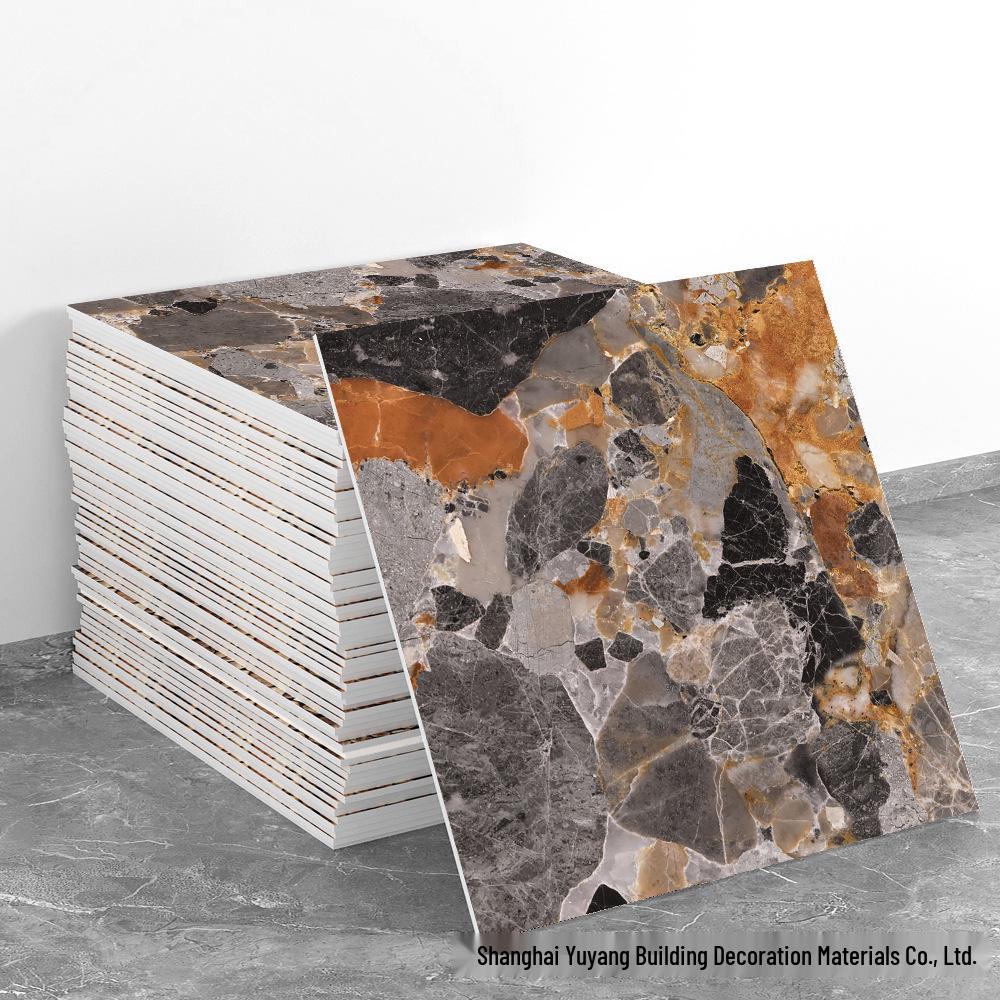 Waterproof Marble-Style Self-Adhesive Tile Sticker, 30x30cm, for Moisture-Proof Wall Renovation and Decoration.