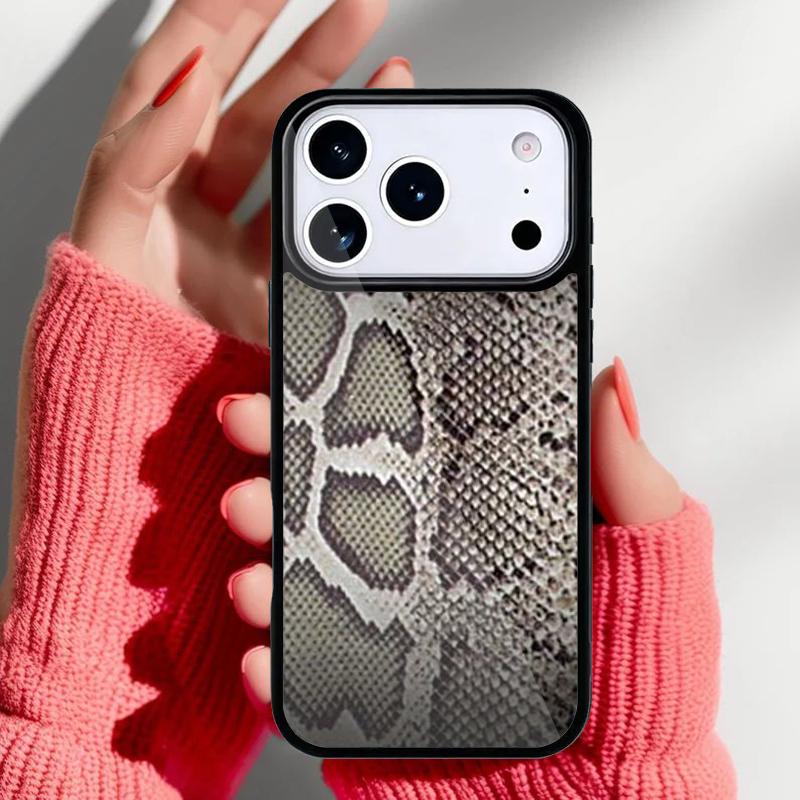 Cobra Python Snake Skin Phone Case for iPhone 17 16 15 14 13 Pro Max Back Cover for 12 11 Pro Coque