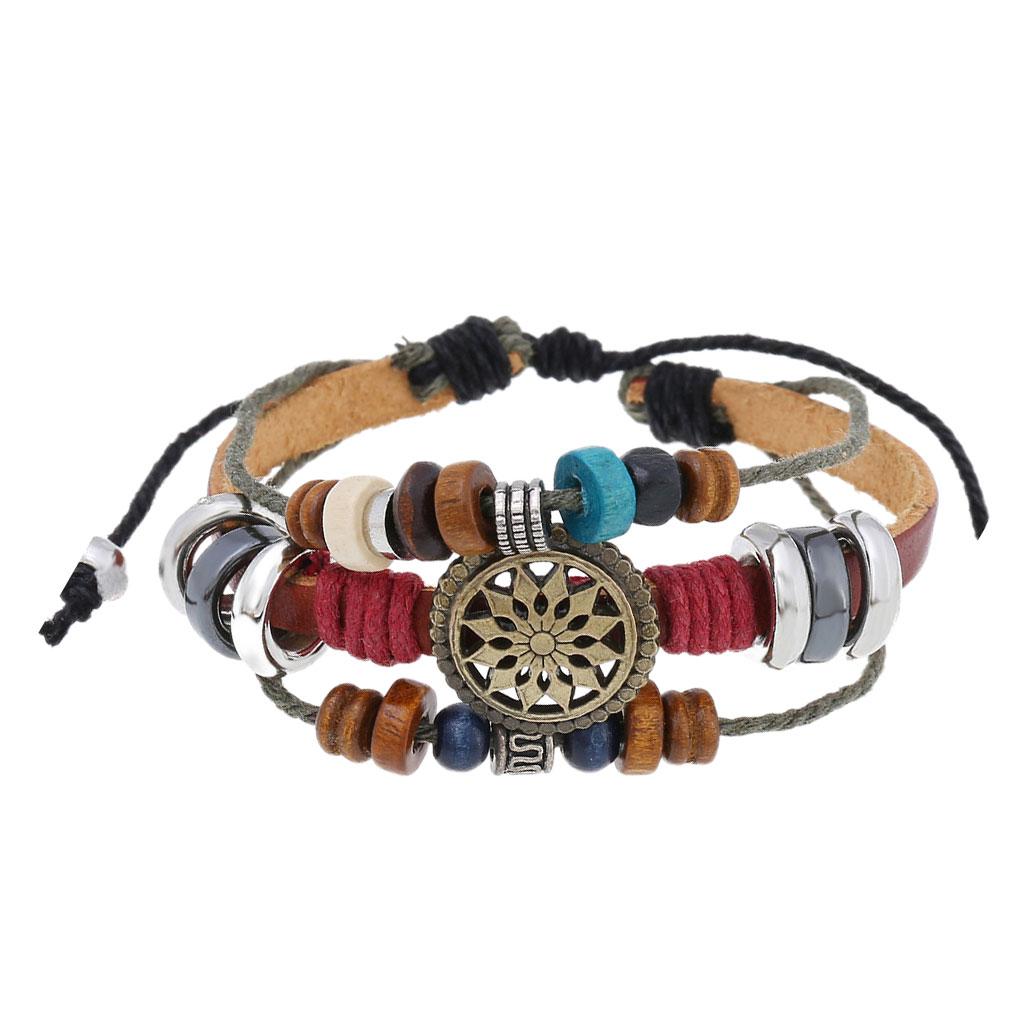 

Beaded Bracelet Wave Jewelry Comfortable Braided Fashion Hand Bohemian Drawstring Multi-layers Accessory Style Bracelets світло-коричневого кольору