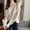 Twist Sweater Women's Loose Pullover Autumn and Winter Wear Casual Versatile Bottoming Knitted Sweater Top Women