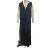 2026 New Women's Casual Loose Sleeveless Long Dress with Single-Breasted Buttons and Fashionable Hood