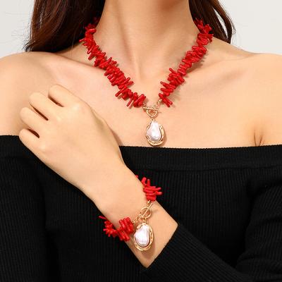 New Red Necklace Design Temperament High Sense Versatile Collarbone Chain
