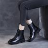 2025 autumn and winter women's shoes new casual Martin boots first layer cowhide British style boots women's short boots