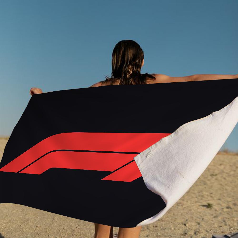 Racing Car F1 Pattern Towel Microfiber Beach Towel Absorbent Quick Dry Soft Yoga Swimming Resort Mountain Climbing Towel