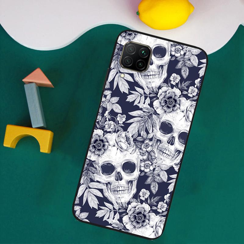 Gothic Skull For Huawei Nova 11i 12s 12i 8i 7i Y73 Y70 Y90 Y60 Y72 Y61 Y91 9 10 SE P30 Pro P40 Lite Case