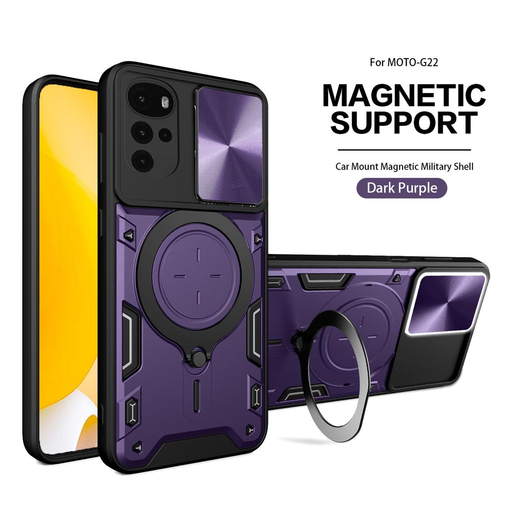Étui pour objectif d'appareil photo coulissant pour Motorola Moto G60 G60S G200 G71 G22 G32 G52, pare-chocs de qualité militaire, anneau d'armure, protection contre les chocs