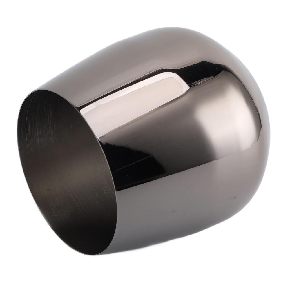 500ml Stemless Wine Glass 304 Stainless Steel Egg Shape Wine Glass Stainless Steel Wine Glass Bar