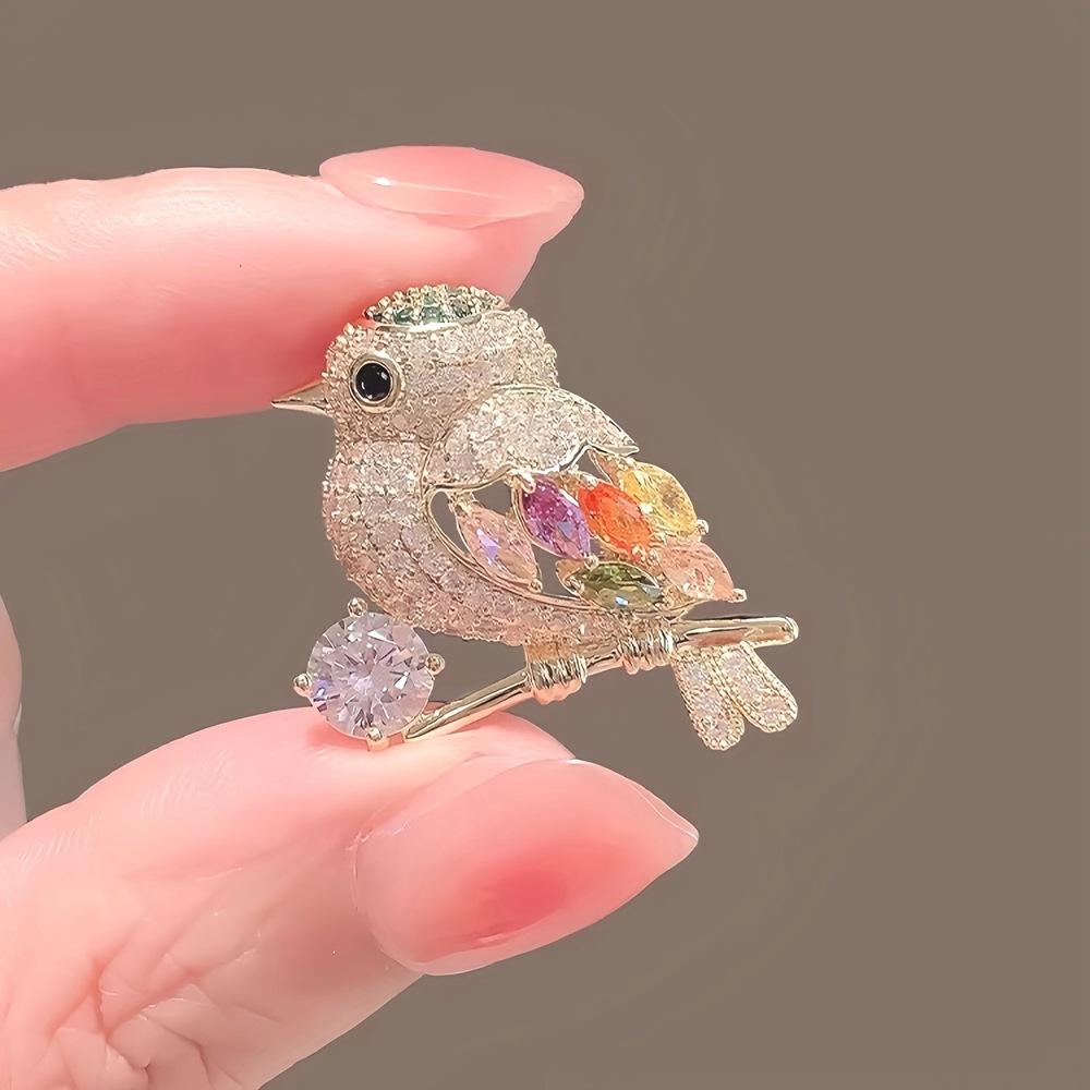 Super Immortal Magpie Animal Brooch High-end Alloy Cute Small Fresh Suit Collar Pin Pin Buckle Brooch Accessories