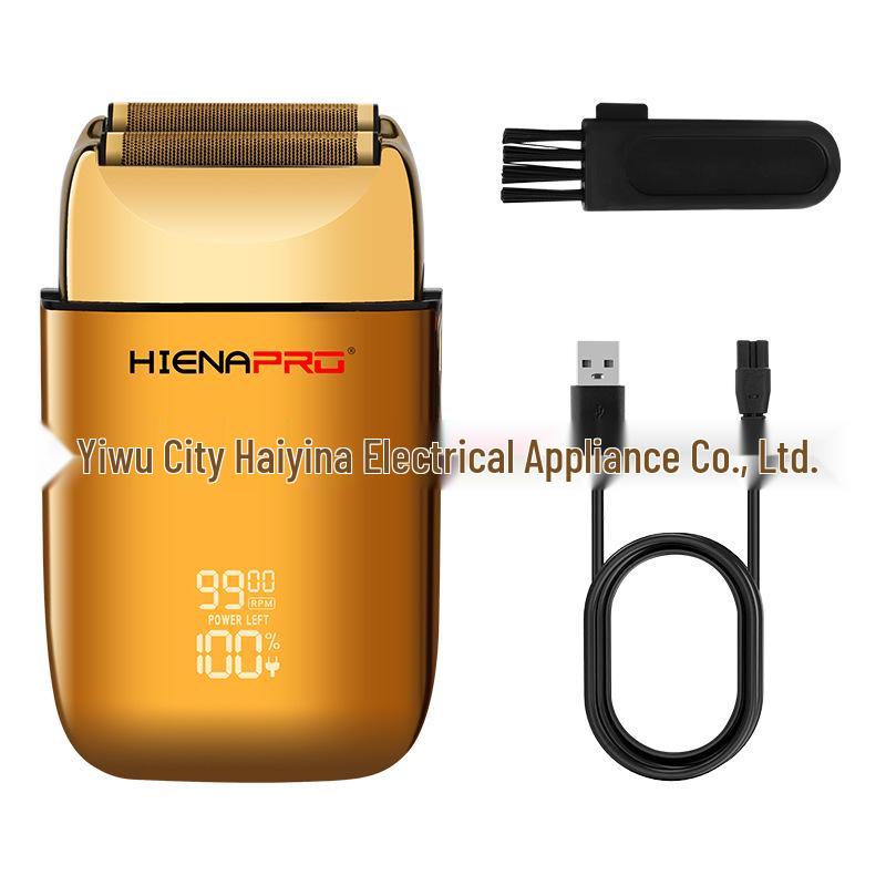HIENA LED Whitening Pomade Hair Clipper Shaver - Electric Tool for Bald Heads