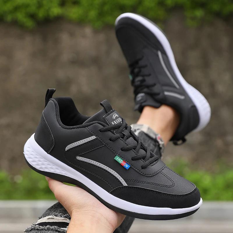 Fashion Men's Hiking Shoes with Elastic Bands Anti Slip Sports Shoes Comfortable Outdoor Travel Running Shoes High-quality Gym Training