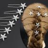 5/10PCS Fashion Cute Elegant Woman U-shaped Starfish Hair Clip Pin Wedding Bride Girl Pin Hair Comb Hair Ornaments