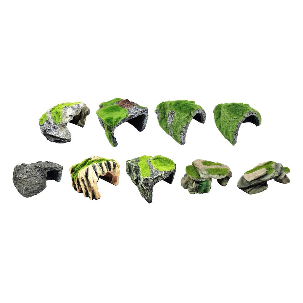Tortoise Reptile Hiding Cave Fish Aquarium Decoration Durable Hideouts House