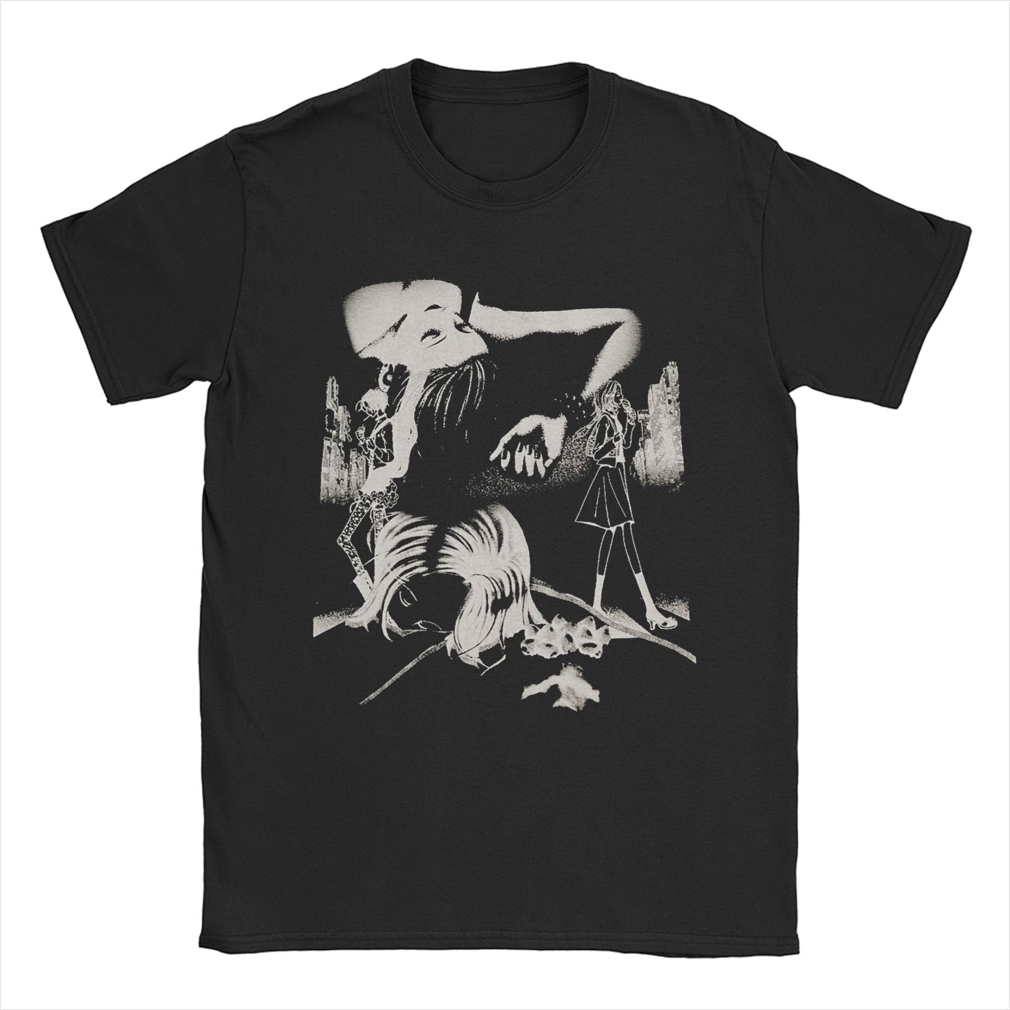 

Men T-Shirt Nana Osaki Anime Black Stones Funny 100% Cotton Tees Short Sleeve T Shirts Crew Neck Tops Gift 4XL