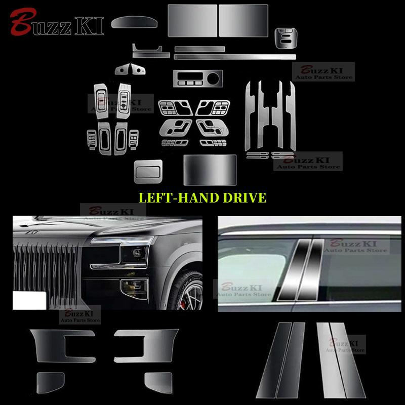 For ZEEKR 9X 2026 TPU Navigation Dashboard Gear Center Console Pre Cut Car Interior Repair Protective Film Anti-scratch Sticker