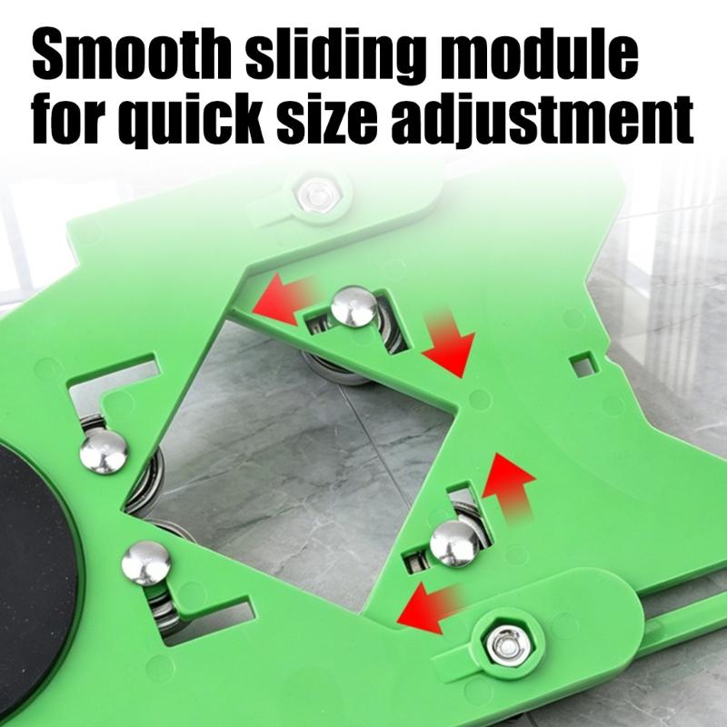 Tile Drilling Positioning Tool With Suction Cup Adjustable Drill Guide Locators Precisions Hole Drilling Guide Accessory M4YD