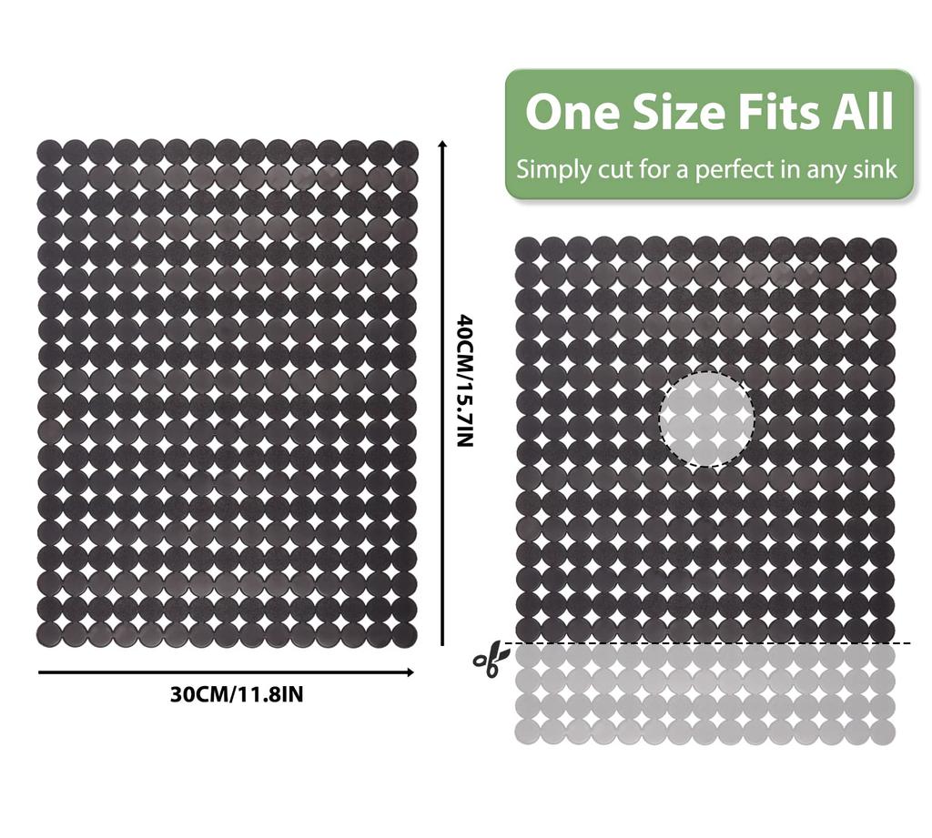 Kitchen Sink Mat Good Grip Anti Slip Sink Mat For Dinnerware Tableware for Stainless Steel/Ceramic Sinks,PVC Eco-friendly Protec