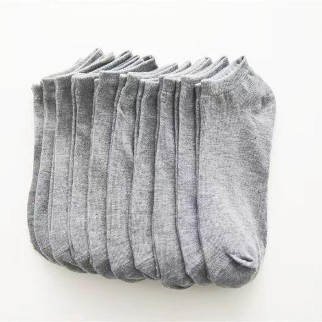 10/20 Pairs of Socks for Men and Women, Black and White Gray Short Socks, No Wash, Odor Proof, Sweat Absorbing, Summer Thin Boat Socks