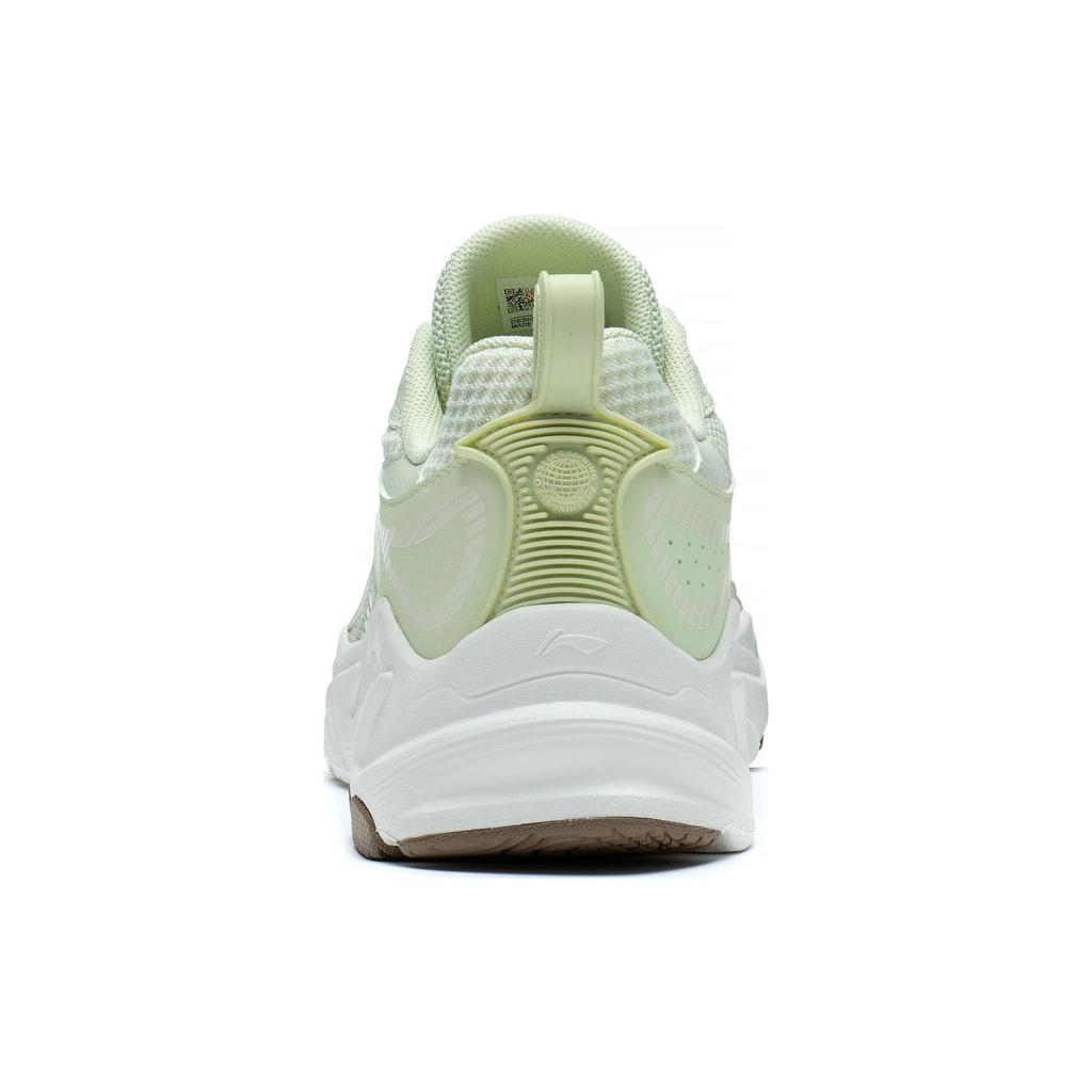 Li-Ning Meteor Non-Slip Shock Absorbing Durable Low-Top Running Shoes Women Sneakers White Green ARXT010-4