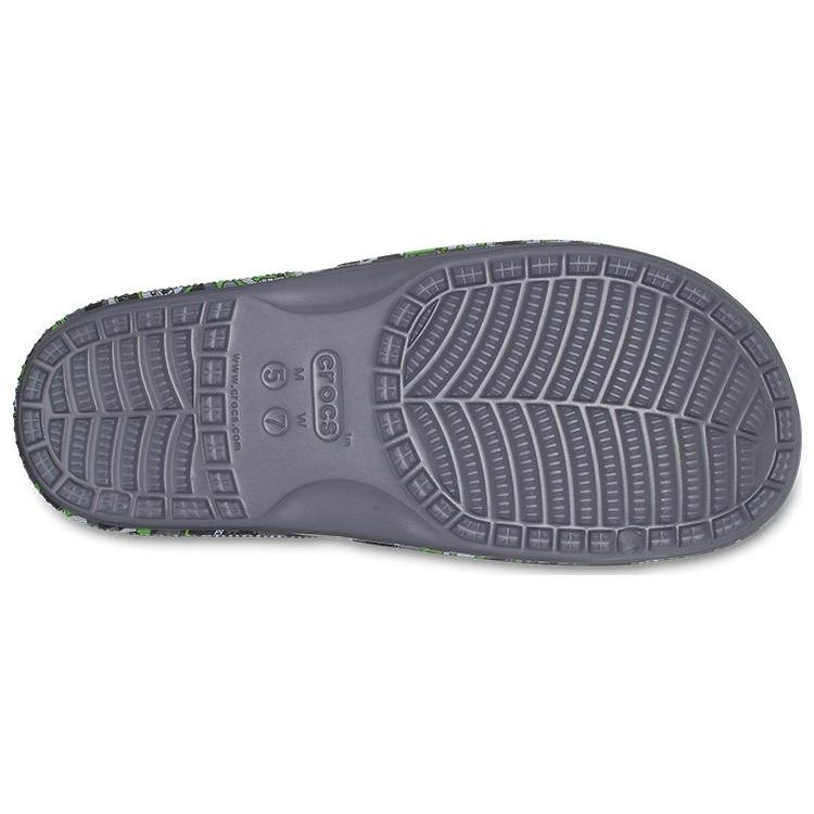Crocs Classic Slide Minecraft Grey Unisex Sneakers Multi 208470-90H