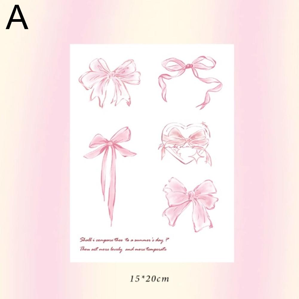 Girl Colorful Butterfly Tattoo Sticker Waterproof Niche Sticker Tattoo Long Tattoo Natural Last C5B0
