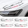 Car Badge Light Eyebrow Sticker Auto Head Decoration Decal For Sportage Cadenza Ceed Cerato Optima Picanto Rio Soul Sorento
