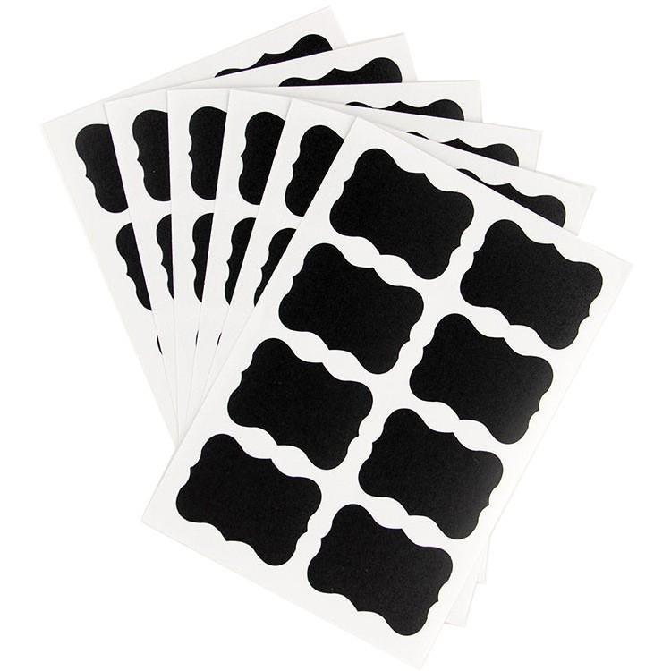 

Хорошо сделанная наклейка для доски, ремесло, кухня, органайзер для конфет, этикетки, 48 шт./компл. One Size чёрный