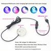 1Pcs DC Waterproof Round Lamp USB LED Illumination Colorful Light With Hole For Fish Tank Pool Garden Aquarium Decor Lighting