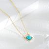 Minimalist Square Chic Pendant Necklace For Women Versatile Jewelry Fashion