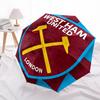 West Ham United, London Automatic Opening and Closing, 8 Rib Structure Portable Umbrella, Suitable for Men and Women In All Seasons  Perfect