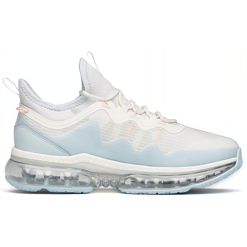 Anta Running Collection Cushioned Wear-Resistant Breathable Low-Top Casual Running Shoes Women's White Blue Sneakers 922135518-1