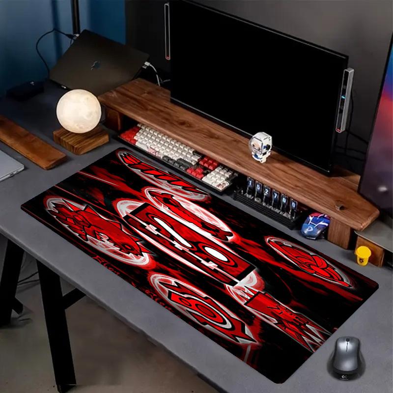 Geometry Dash Print Mouse Pad, Anti‑Slip Desktop Keyboard Mat, for PC Laptop Gaming Working Daily Use, Cool Festival Surprise Gift