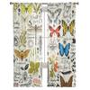 Abstract Insects Medicinal Herbs Retro Sheer Curtains for Living Room Tulle Window Curtain Bedroom Kitchen Veil Drapes