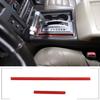 Red Carbon Fiber Center Console Interior Gear Sticker Trim For Hummer H2 03-09
