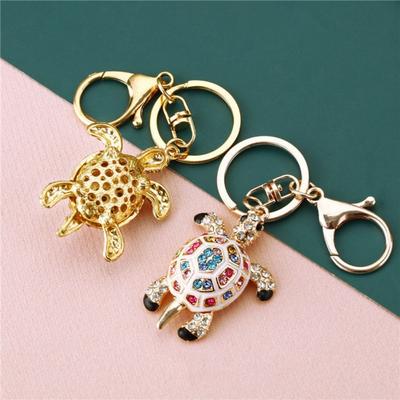 Good Fortune Key Ring Holder Colorful Hanging Pendant Fashion Turtle Keychain Bag Pendant
