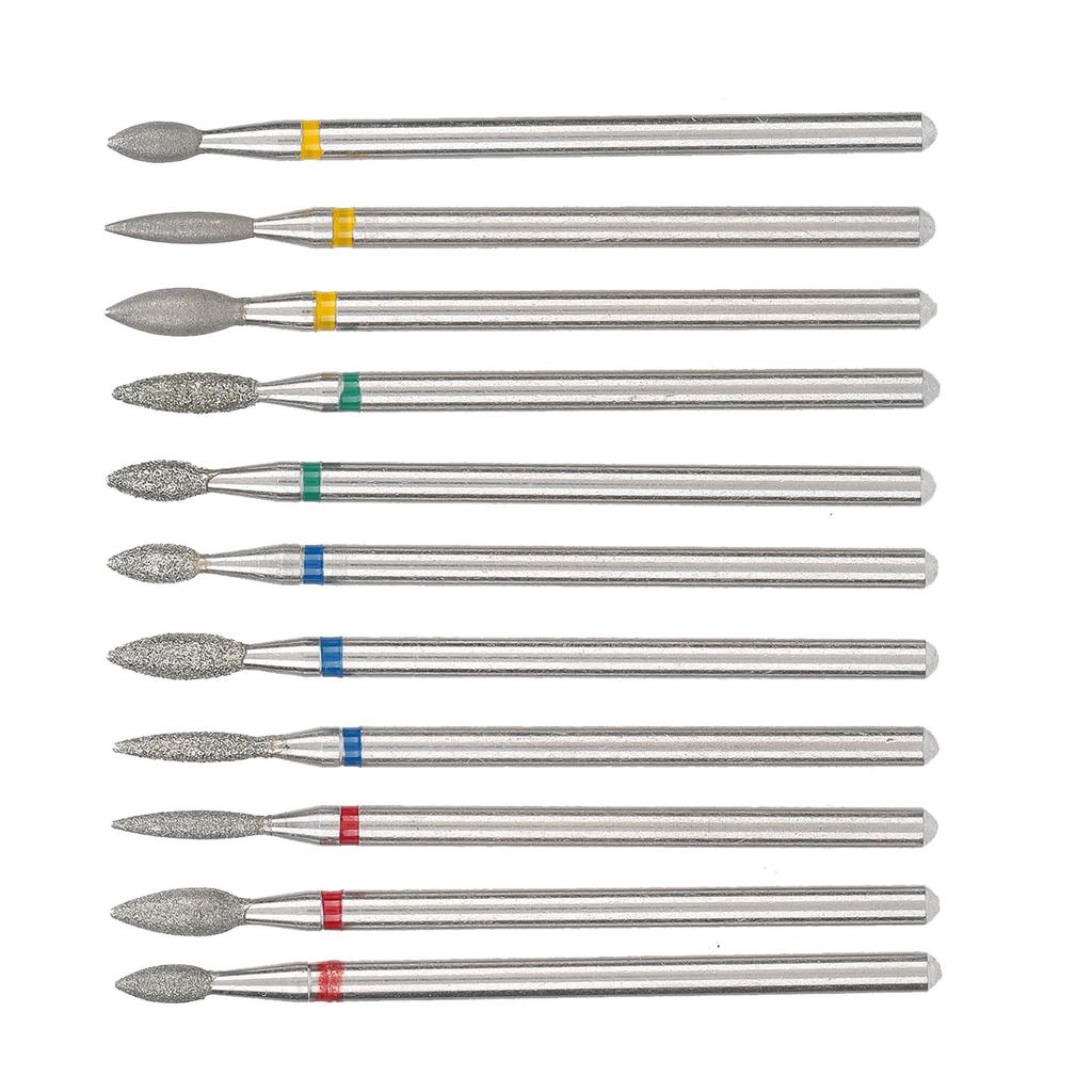 11Pcs Nail Drill Bit Emery Professionsal Exfoliating Polishing Burr Manicure Tools