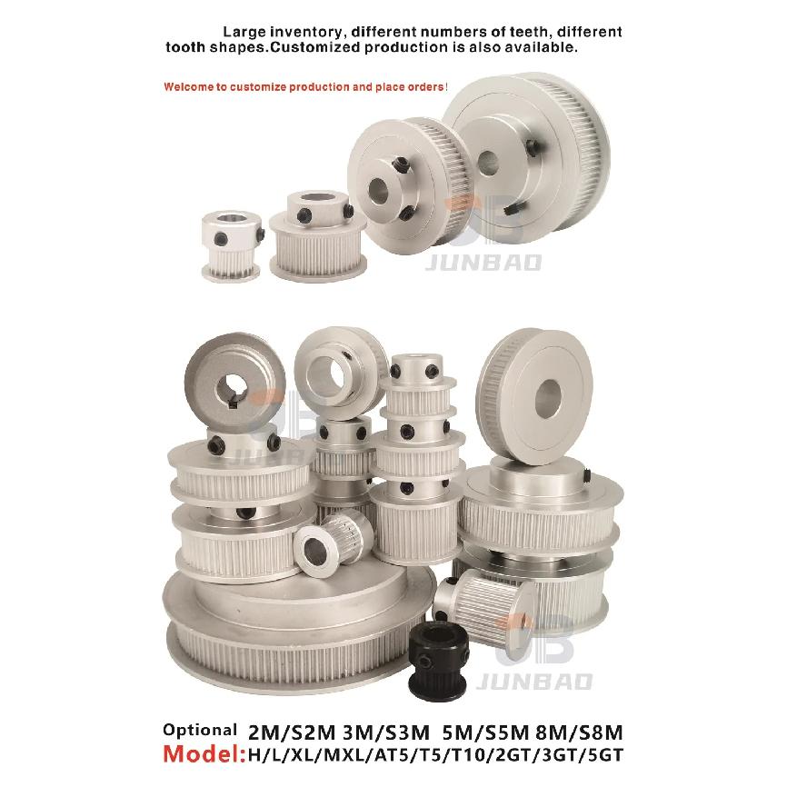 30T/40T/50T/60-Teeth, 2GT Timing pulley, used in transmission systems for DIY/CNC/3D printers, G2M Synchronous toothed wheel