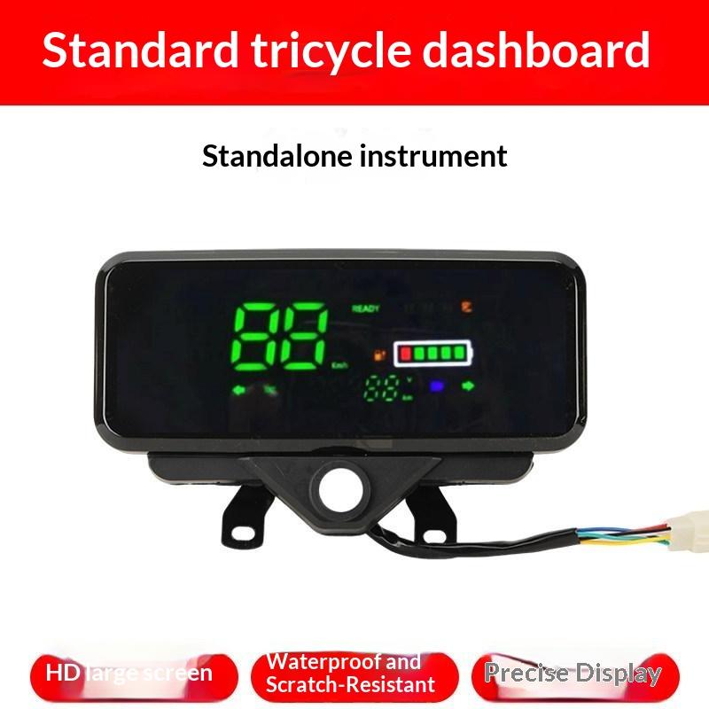 Tricicletă Vehicul Electric Lamă Ascuțită Contor Motocicletă Electrică Afișaj cu Cristale Lichide Ansamblu Contor Kilometraj 48V 60V 72V only instrument black